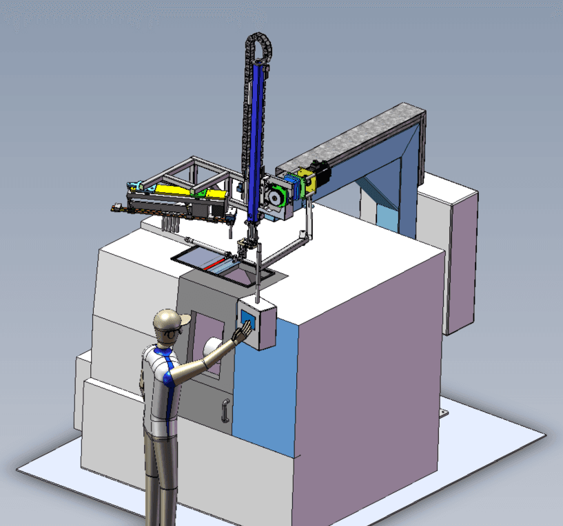 Machine tools loading robot