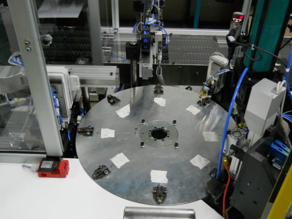 Contact assembly machine